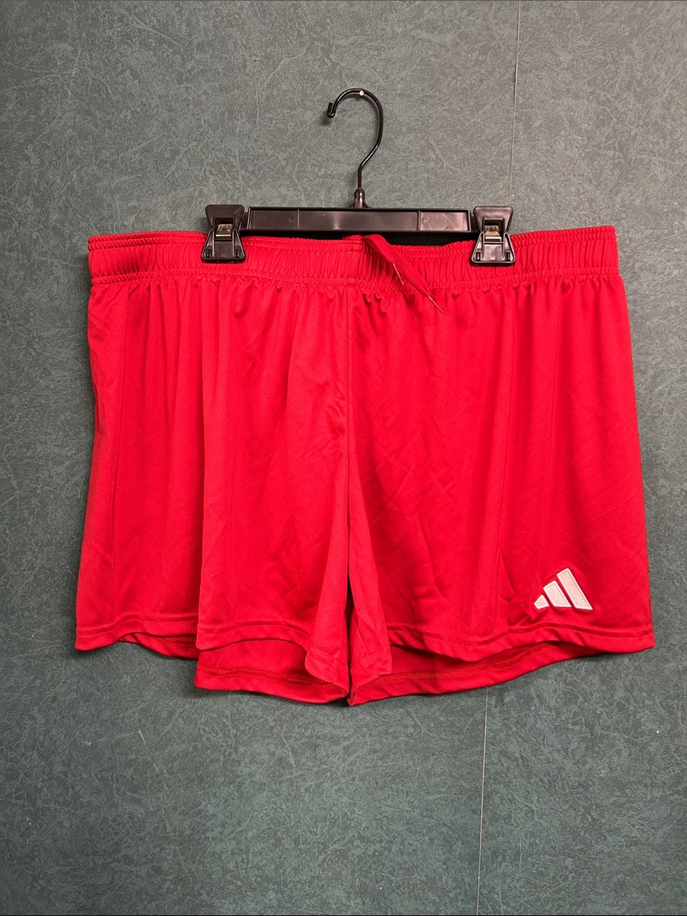NWT 2XL adidas Women's Red Athletic Shorts with Logo